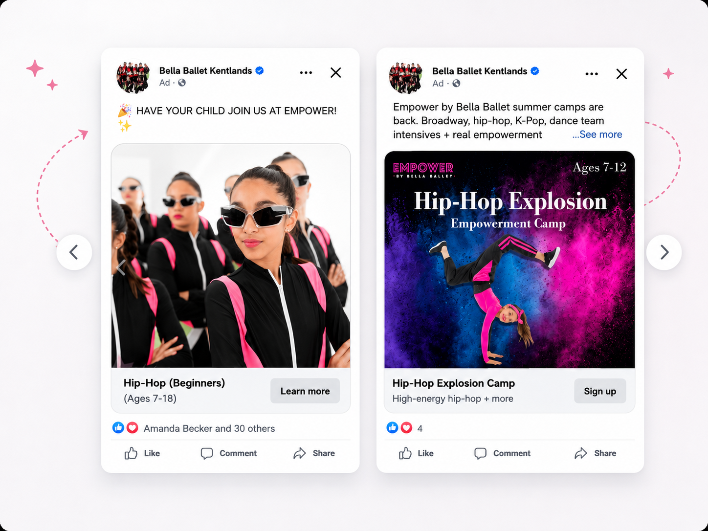 Enrollment Push Facebook Ad Campaign