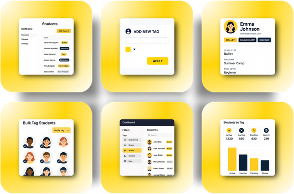 Effortless account & student tagging